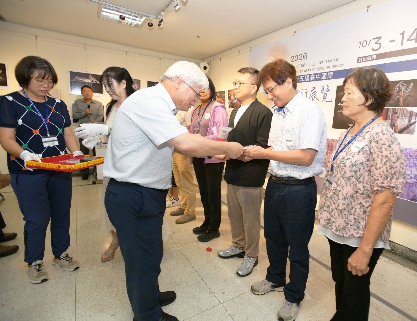 第15屆臺中國際攝影藝術展覽開幕活動現場。